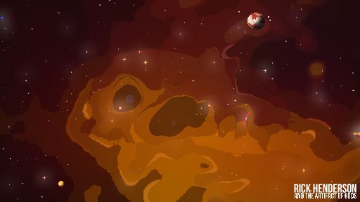 Orange Nebula Background